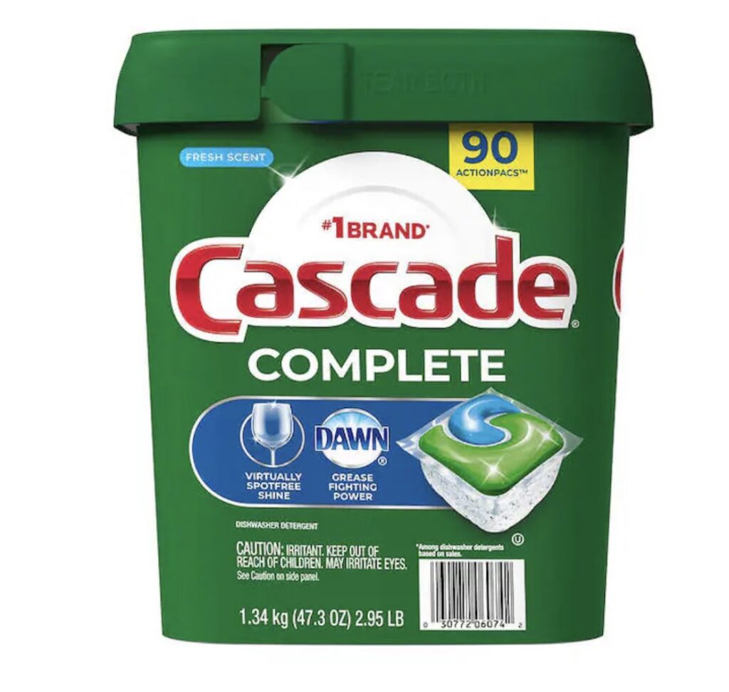 Costco Cascade Dishwasher Tablets 90 Count - Yellowstone Escapes